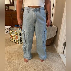 NWT Target cargo wide leg jeans